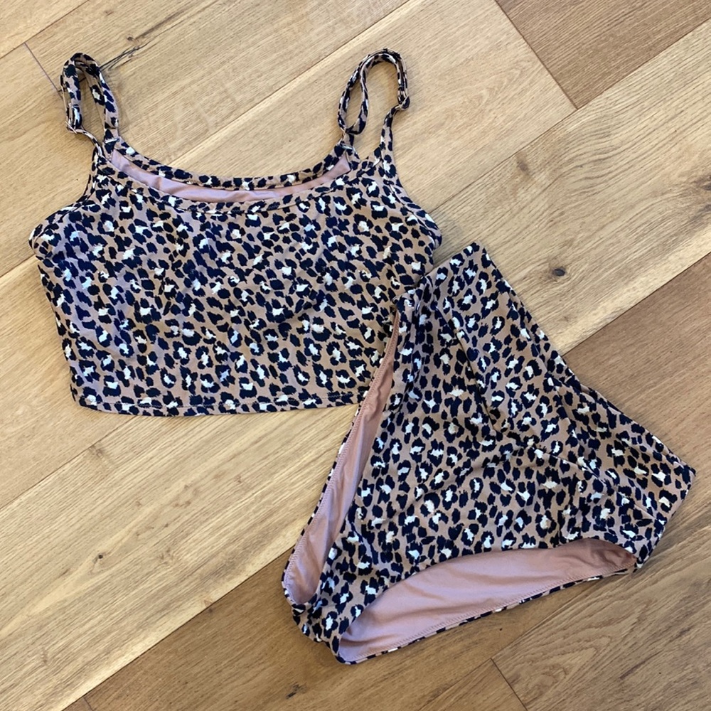 Aerie cheetah print bathing suit